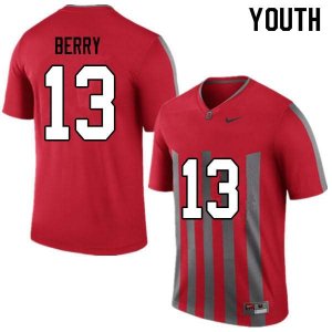 NCAA Ohio State Buckeyes Youth #13 Rashod Berry Throwback Nike Football College Jersey XTC3645VY